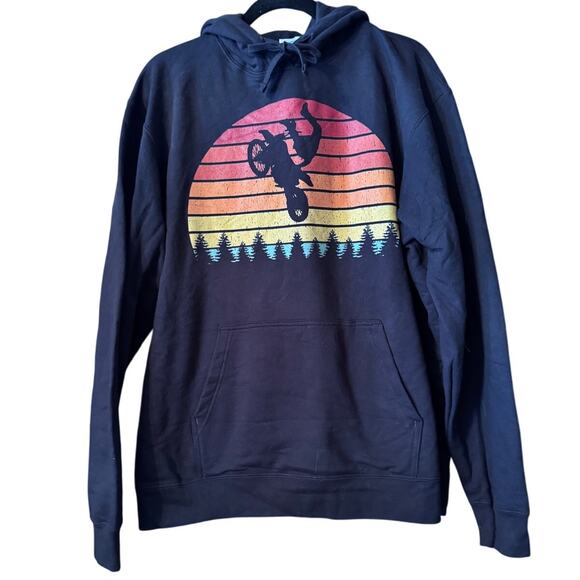 Motocross sunset heavy weight sweatshirt XL - Picture 1 of 4